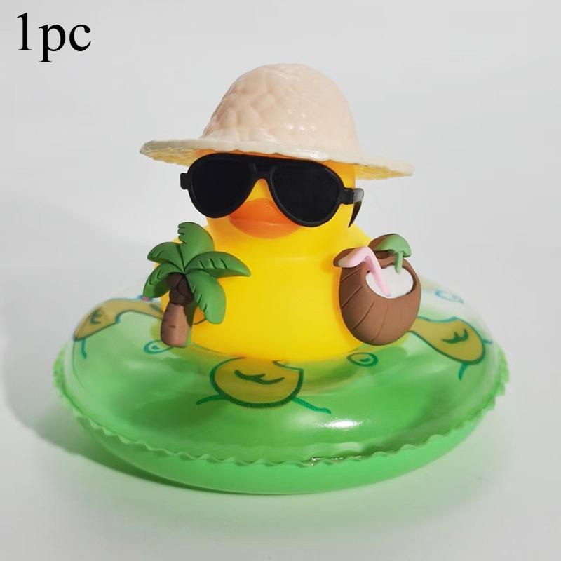 1pc Car Dashboard Ornaments Summer Yellow Duck Coconut Skateboard Hat Rubber Squeeze Duck Cute Car Decoration
1pc Car Dashboard Ornaments Summer Yellow Duck Coconut Skateboard Hat Rubber Squeeze Duck Cute Car Decoration