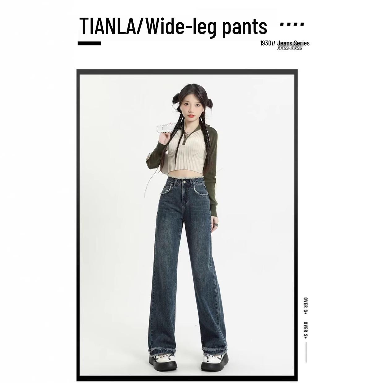 High Waist Wide Leg Spring-Summer Jeans for Women - Loose, Slimming, Floor-Length Pants XL
High Waist Wide Leg Spring-Summer Jeans for Women - Loose, Slimming, Floor-Length Pants XL