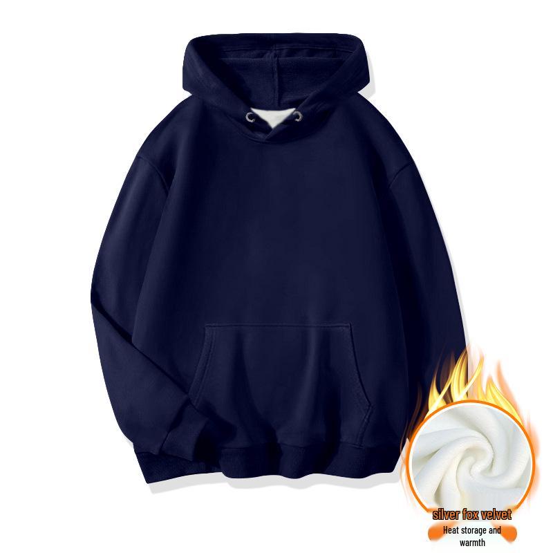 Men s Autumn/Winter Silver Fox Velvet Hooded Sweatshirt - 460g Cotton Blend, Smooth Surface, Extra Thick Velvet Lining. Double XL
Men s Autumn/Winter Silver Fox Velvet Hooded Sweatshirt - 460g Cotton Blend, Smooth Surface, Extra Thick Velvet Lining. Double XL