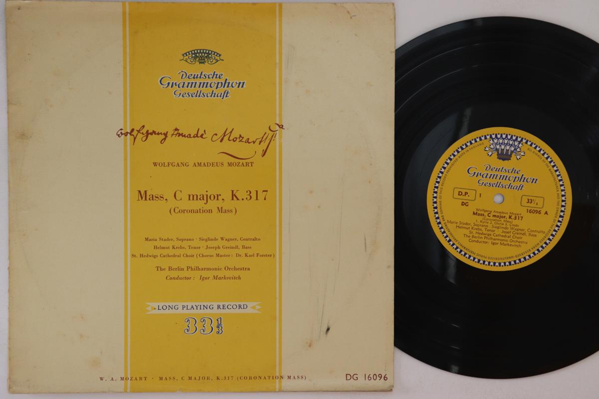 10inch Record MARIA STADER, SIEGLINDE WAGNER, HEL - Mozart: Mass, C Major, K.317 DG16096 DEUTSCHE GRAMMO UK Classical Used
10inch Record MARIA STADER, SIEGLINDE WAGNER, HEL - Mozart: Mass, C Major, K.317 DG16096 DEUTSCHE GRAMMO UK Classical Used