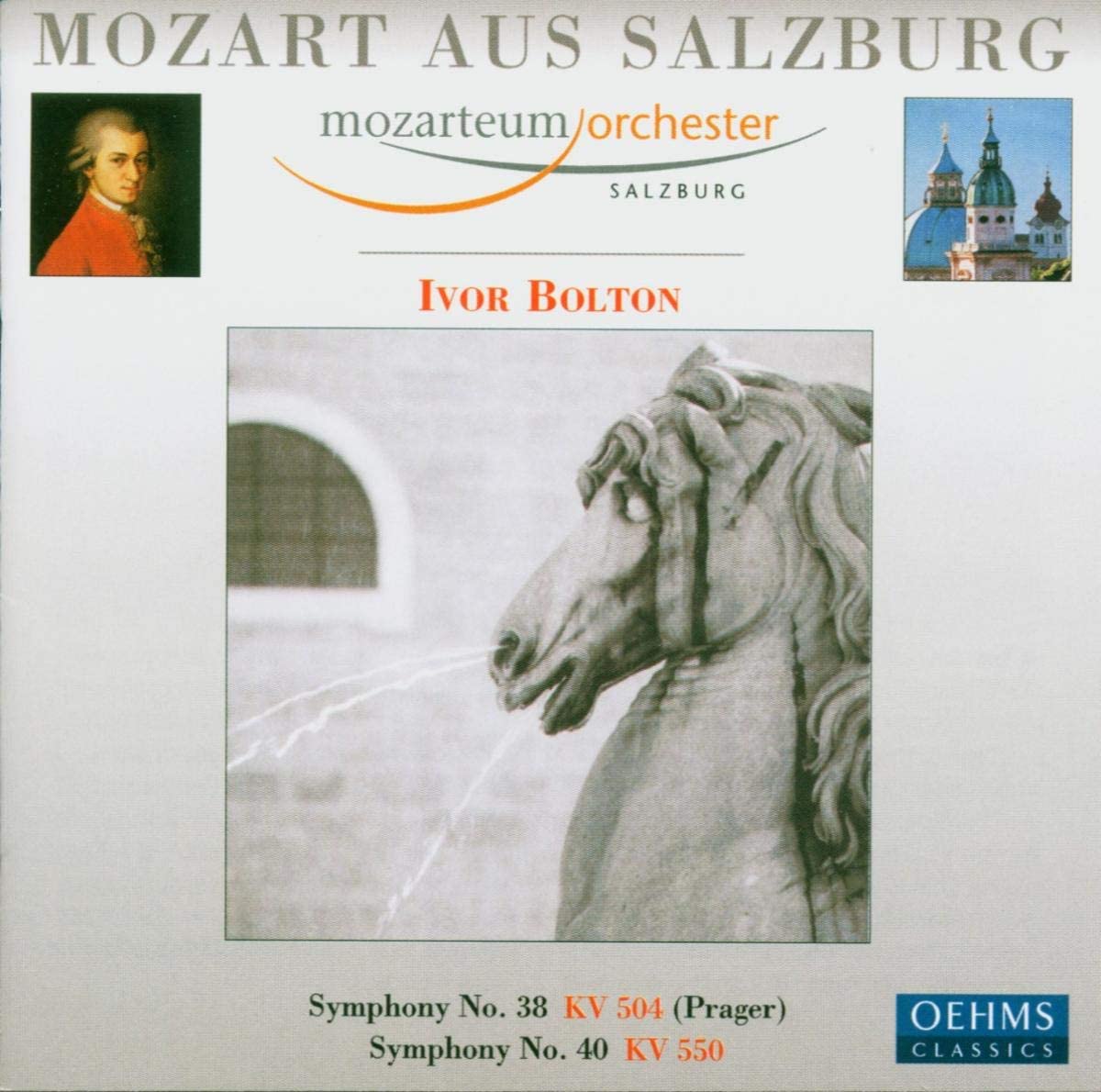 CD SALZBURG MOZARTEUM ORCHESTRA - Mozart: Symphonies Nos. 38 and 40 ( OC343 Oehms Classics 2004 Germany Classical Used
CD SALZBURG MOZARTEUM ORCHESTRA - Mozart: Symphonies Nos. 38 and 40 ( OC343 Oehms Classics 2004 Germany Classical Used