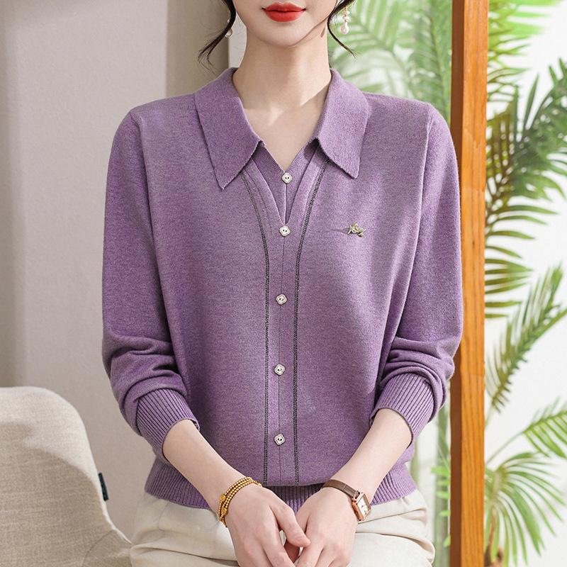 2026 Early Spring V-neck Knitwear: Loose, Soft Button Cardigan for Middle-aged & Elderly Mothers 3XL (140-160 Jin) фиолетовый
2026 Early Spring V-neck Knitwear: Loose, Soft Button Cardigan for Middle-aged & Elderly Mothers 3XL (140-160 Jin) фиолетовый