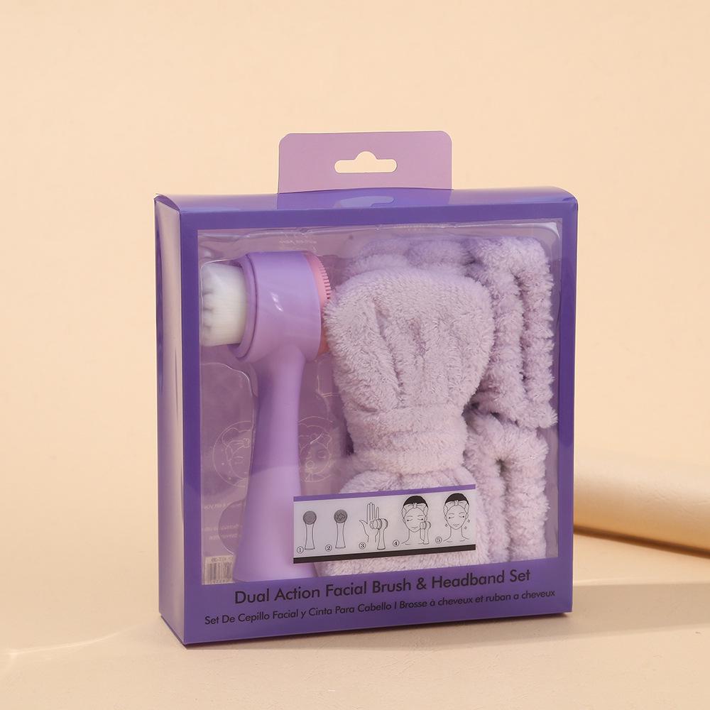 Double-Sided Face Wash Brush & Hair Band Set for Blackhead Cleansing
Double-Sided Face Wash Brush & Hair Band Set for Blackhead Cleansing