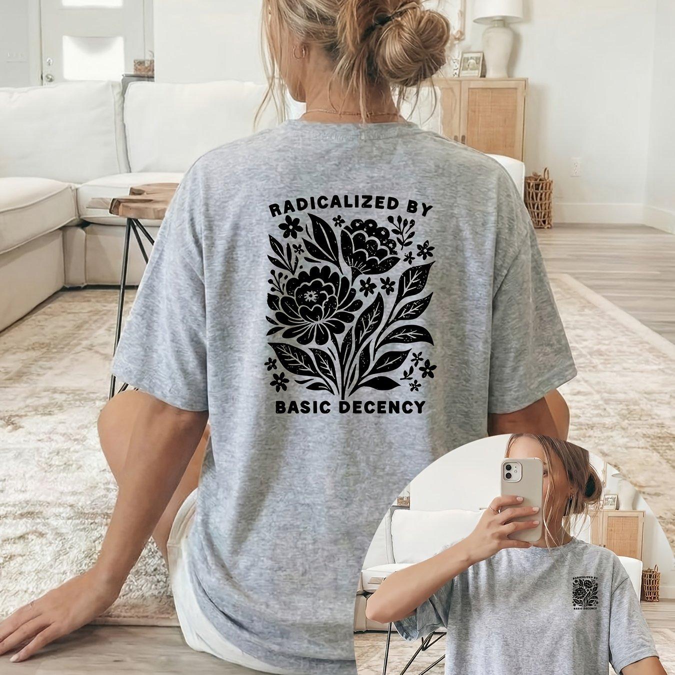 Plus Size Summer Womens Black Floral and Plant Pattern Print TShirt Cotton Breathable Stylish Versatile Street Style Oversized 4XL
Plus Size Summer Womens Black Floral and Plant Pattern Print TShirt Cotton Breathable Stylish Versatile Street Style Oversized 4XL