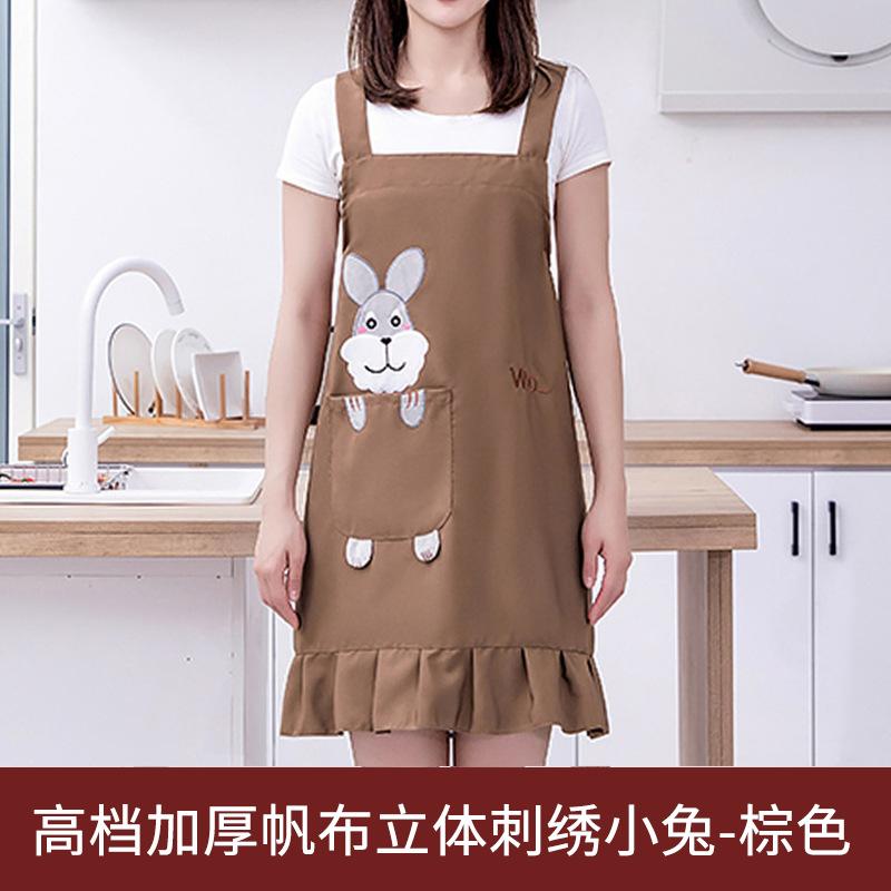 Thickened waterproof and oil-proof canvas apron household kitchen rabbit female fashion cute lace skirt waist
Thickened waterproof and oil-proof canvas apron household kitchen rabbit female fashion cute lace skirt waist