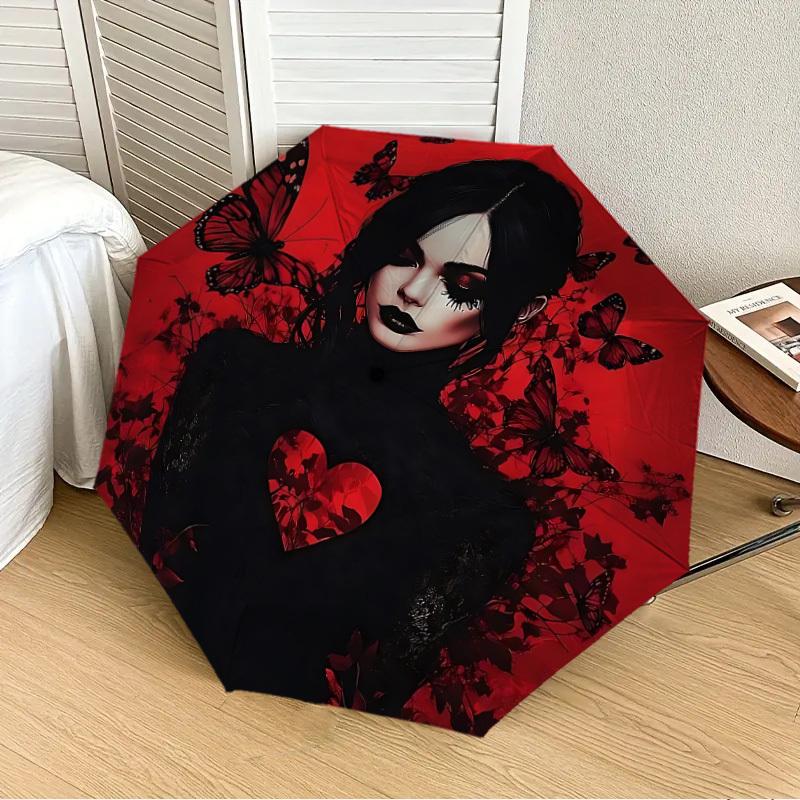 1pc Butterfly Heart Automatic Folding Umbrella, 8-Rib Durable Frame, Durable Foldable Design - Elegant Gift for Commute yy251210011
1pc Butterfly Heart Automatic Folding Umbrella, 8-Rib Durable Frame, Durable Foldable Design - Elegant Gift for Commute yy251210011