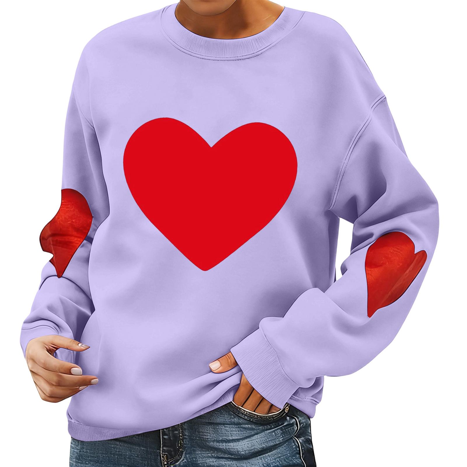Ladies Valentine s Day Printed Casual Long Sleeved Sports Hoodie Top XL фіолетовий
Ladies Valentine s Day Printed Casual Long Sleeved Sports Hoodie Top XL фіолетовий