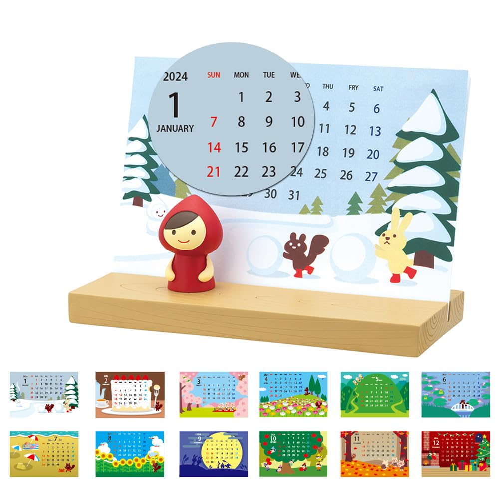 Decole Calendar Mascot Set Little Red Riding Hood 2024 No Holidays & TG-35247
Decole Calendar Mascot Set Little Red Riding Hood 2024 No Holidays & TG-35247