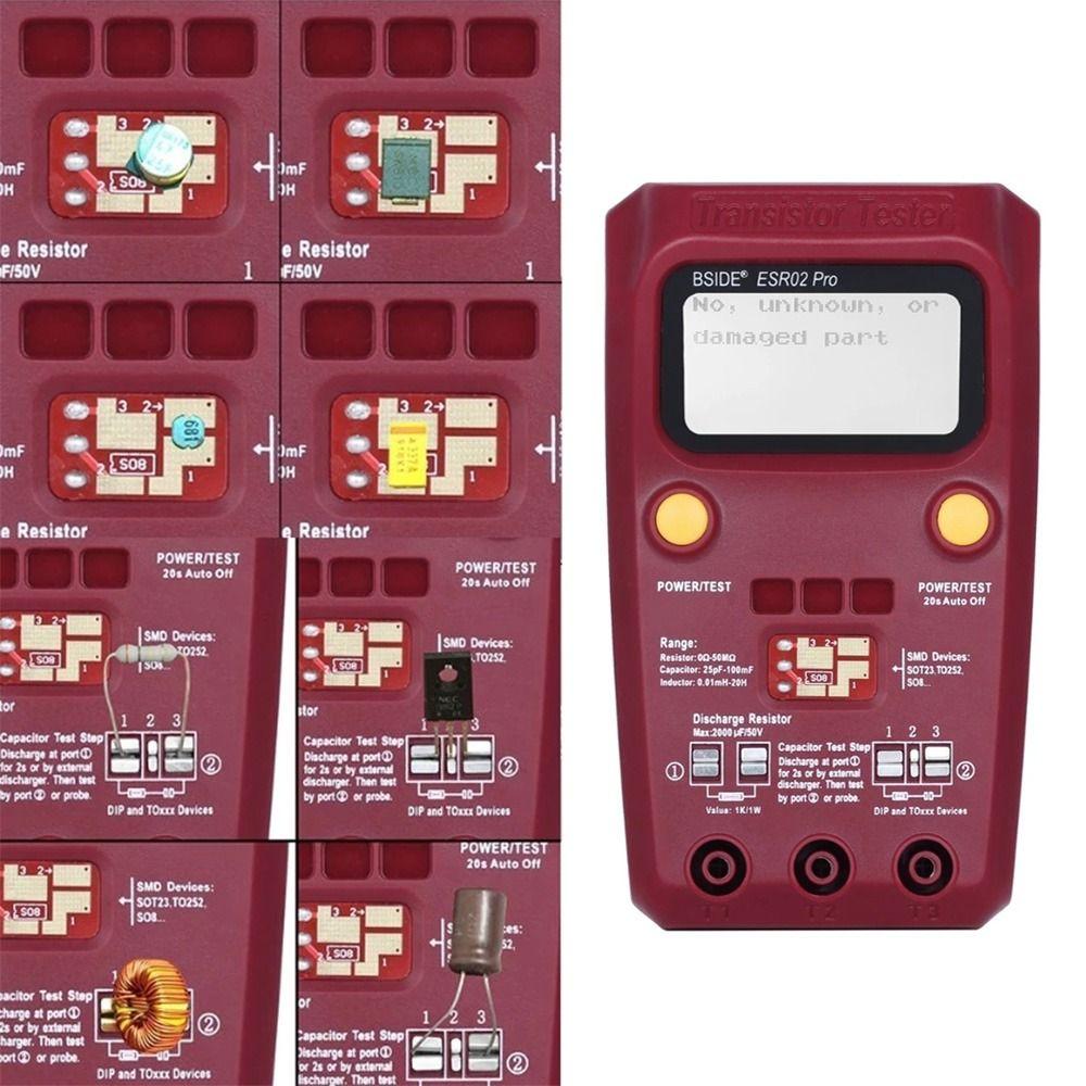 Компоненты SMD Цифровой тестер транзисторов Измеритель индуктора Измеритель диодного триода Емкостный резистор
Компоненты SMD Цифровой тестер транзисторов Измеритель индуктора Измеритель диодного триода Емкостный резистор