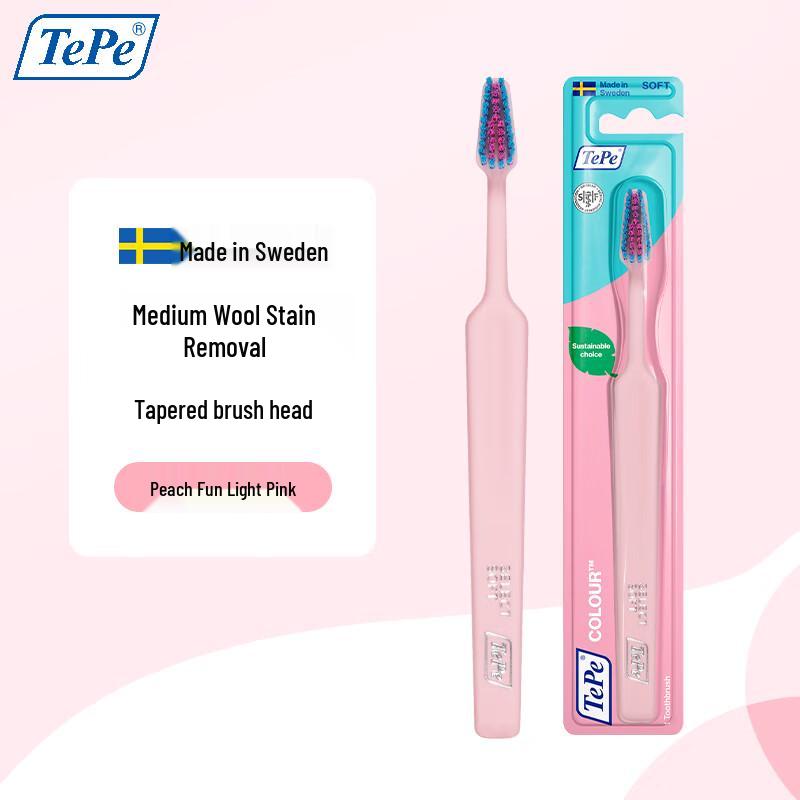 Tepe Swedish Colorful Slim Adult Toothbrush
Tepe Swedish Colorful Slim Adult Toothbrush