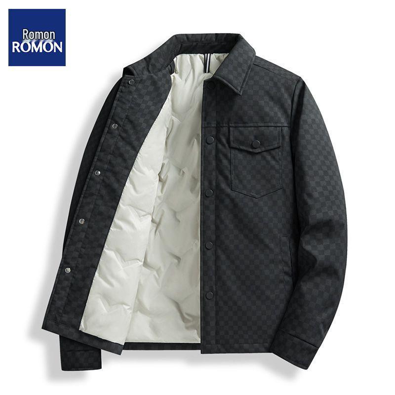 Мужская зимняя куртка Romon с утиным пухом: Повседневное пальто высокого класса, легкое деловое пальто L (105-125 lbs)
Мужская зимняя куртка Romon с утиным пухом: Повседневное пальто высокого класса, легкое деловое пальто L (105-125 lbs)