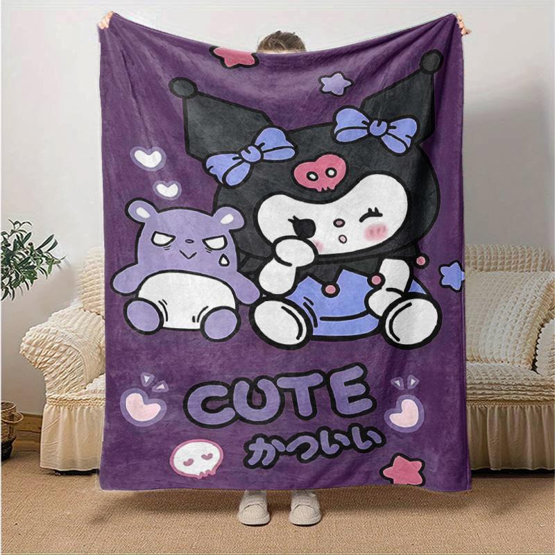 1pc Cute Character Kuromi Blanket, Home Decorative Throw Blanket for All Seasons, Living Room, Travel, Camping, Car Blankets, Beach, Office Naps.H015 130x150cm
1pc Cute Character Kuromi Blanket, Home Decorative Throw Blanket for All Seasons, Living Room, Travel, Camping, Car Blankets, Beach, Office Naps.H015 130x150cm