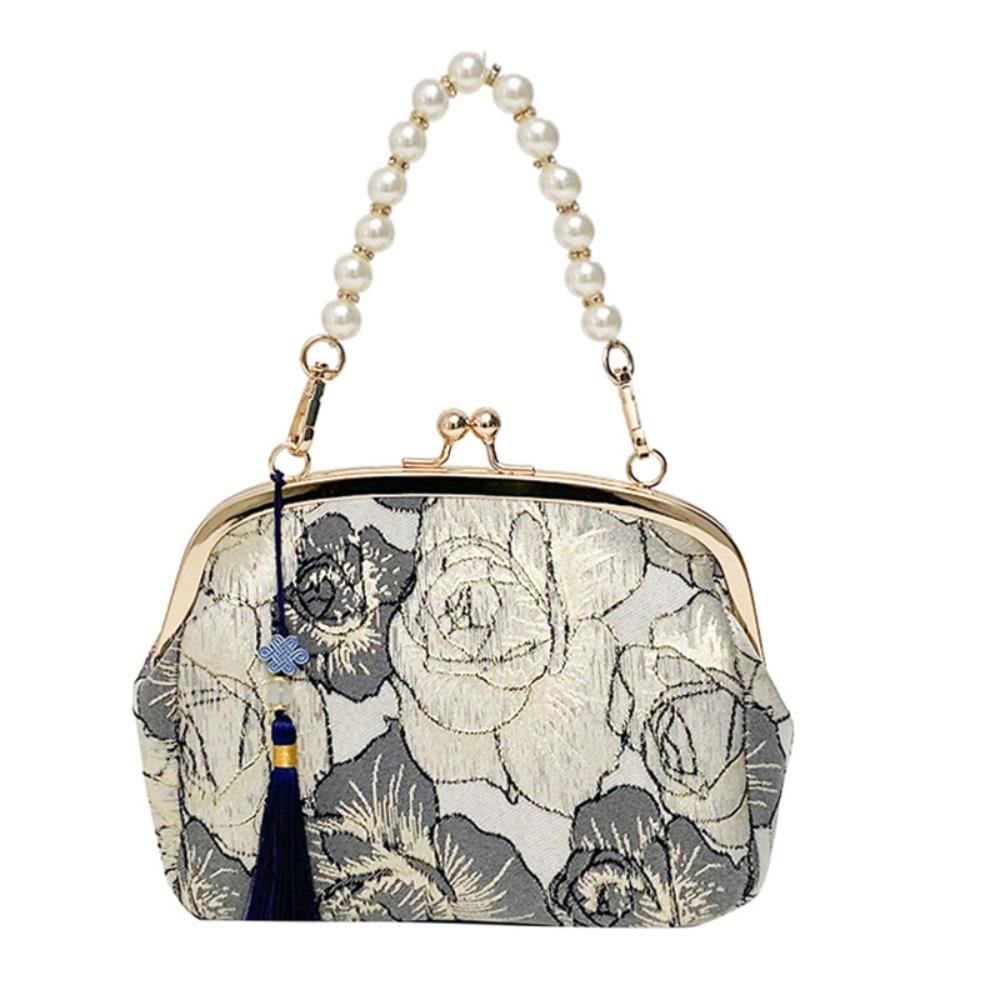 Cheongsam Accessories Embroidery Banquet Bag Pearl Handle Wrist Bag Hanfu Handbag Large Capacity Shoulder Bag Ladies Clutch Bag темно-синий
Cheongsam Accessories Embroidery Banquet Bag Pearl Handle Wrist Bag Hanfu Handbag Large Capacity Shoulder Bag Ladies Clutch Bag темно-синий
