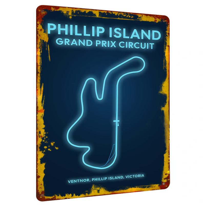Phillip Island Grand Prix Circuit Neon Metal Wall Art Australia Racing Decor Home Decoration 20x30cm(7.8x11.8inch)
Phillip Island Grand Prix Circuit Neon Metal Wall Art Australia Racing Decor Home Decoration 20x30cm(7.8x11.8inch)