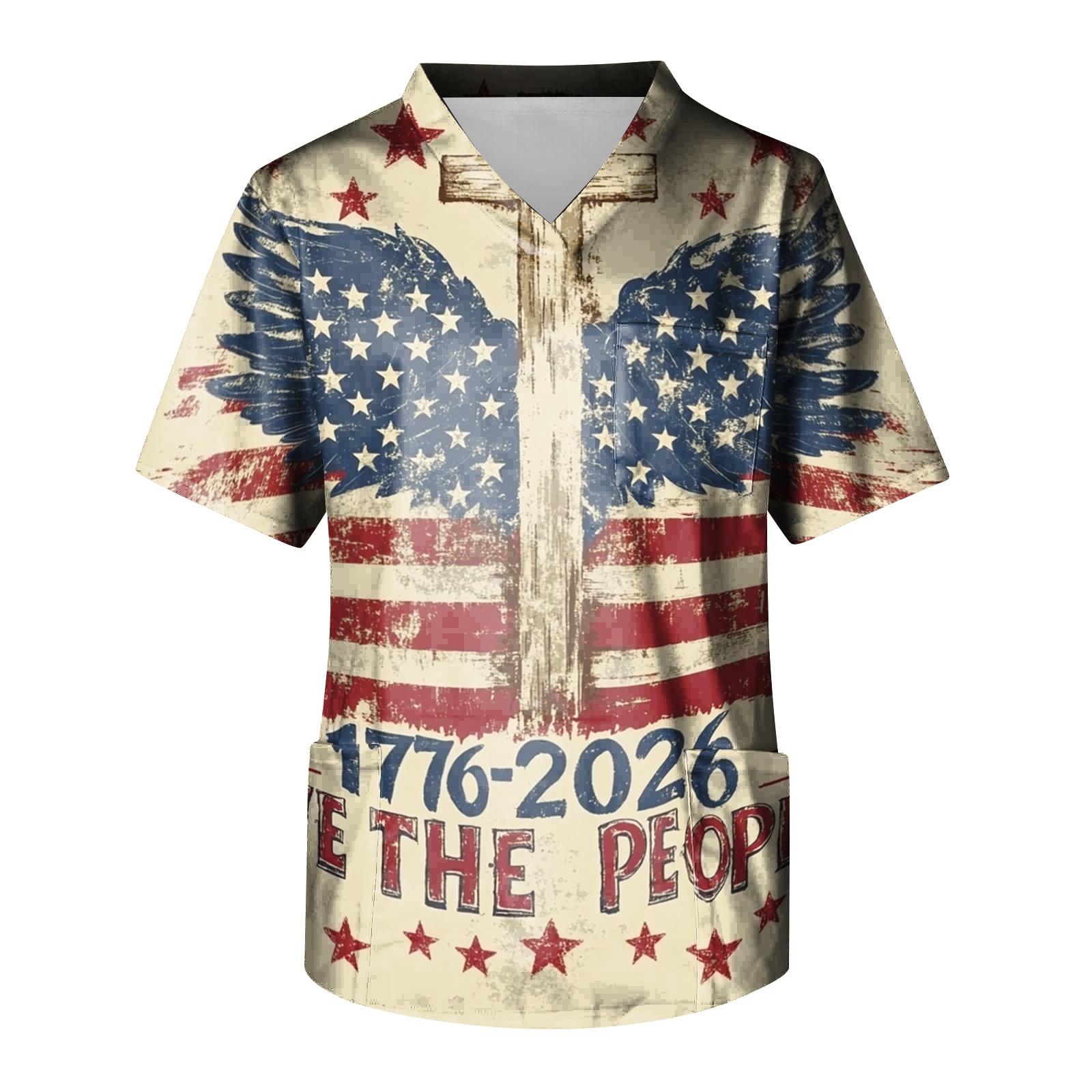 Men s Independence Day Print Medical Scrub Top V Neck Tie Pocket Comfortable Fit Healthcare Work Shirt Suitable for Daily Nursing Tasks XXXL
Men s Independence Day Print Medical Scrub Top V Neck Tie Pocket Comfortable Fit Healthcare Work Shirt Suitable for Daily Nursing Tasks XXXL