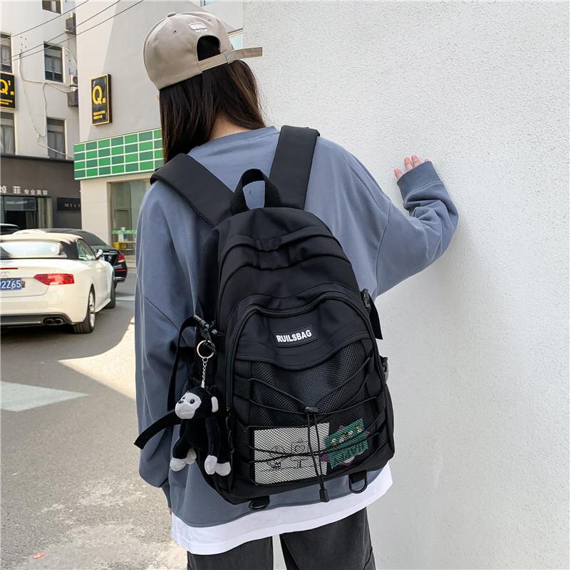 School bag female Korean version Harajuku ulzzang middle school student campus backpack male 2025 new large-capacity backpack Single package чорний
School bag female Korean version Harajuku ulzzang middle school student campus backpack male 2025 new large-capacity backpack Single package чорний