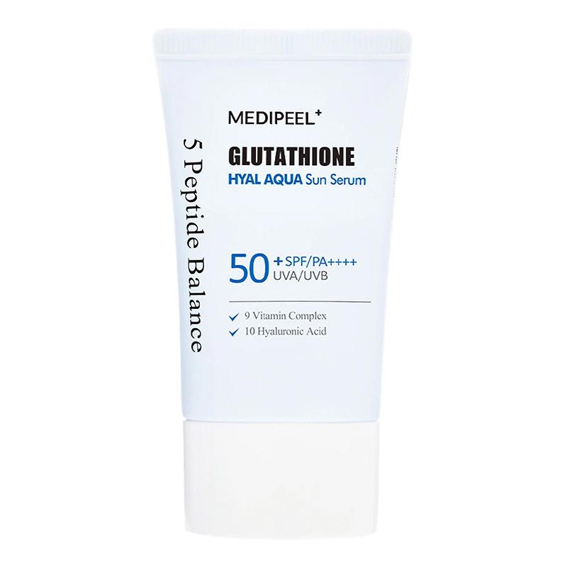 Сонцезахисна сироватка для обличчя Glutathione Hyal Aqua Sun Serum SPF 50+ MEDI-PEEL 50 мл
Сонцезахисна сироватка для обличчя Glutathione Hyal Aqua Sun Serum SPF 50+ MEDI-PEEL 50 мл