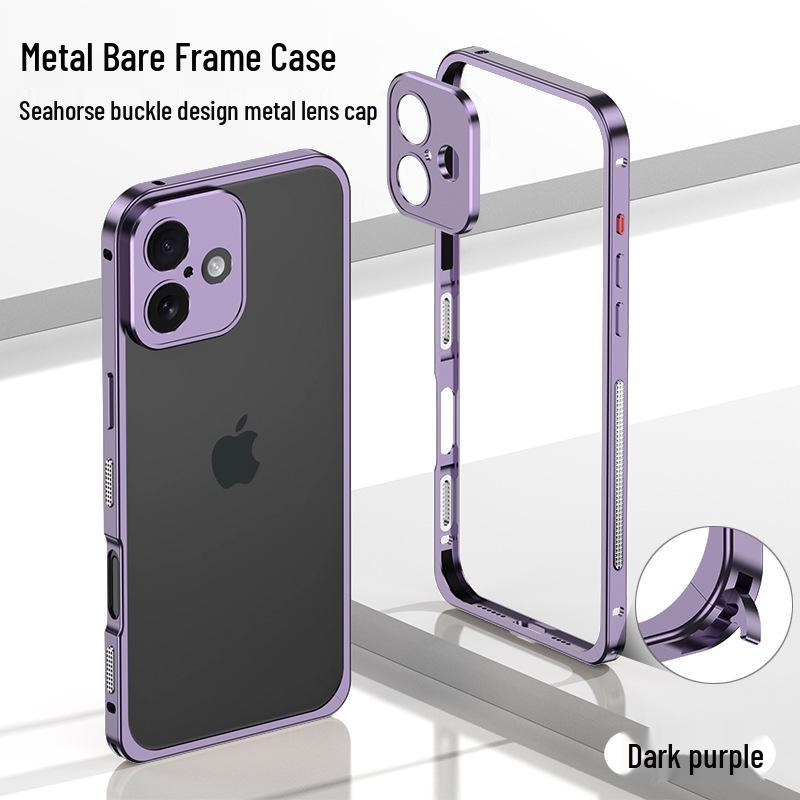 iPhone 16 Metal Case: Breathable Seahorse Buckle Frame with Heat Dissipation DY03 Model - iPhone 16
iPhone 16 Metal Case: Breathable Seahorse Buckle Frame with Heat Dissipation DY03 Model - iPhone 16