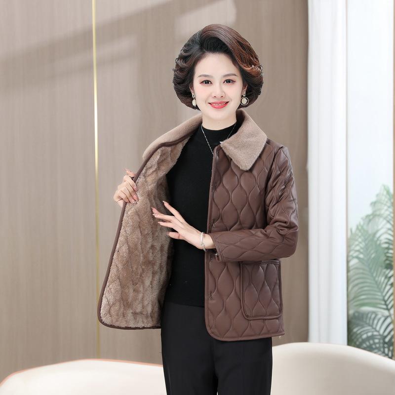 New winter velvet warm padded jacket fashionable leave-in leather padded jacket loose top 6XL темно-коричневого кольору
New winter velvet warm padded jacket fashionable leave-in leather padded jacket loose top 6XL темно-коричневого кольору