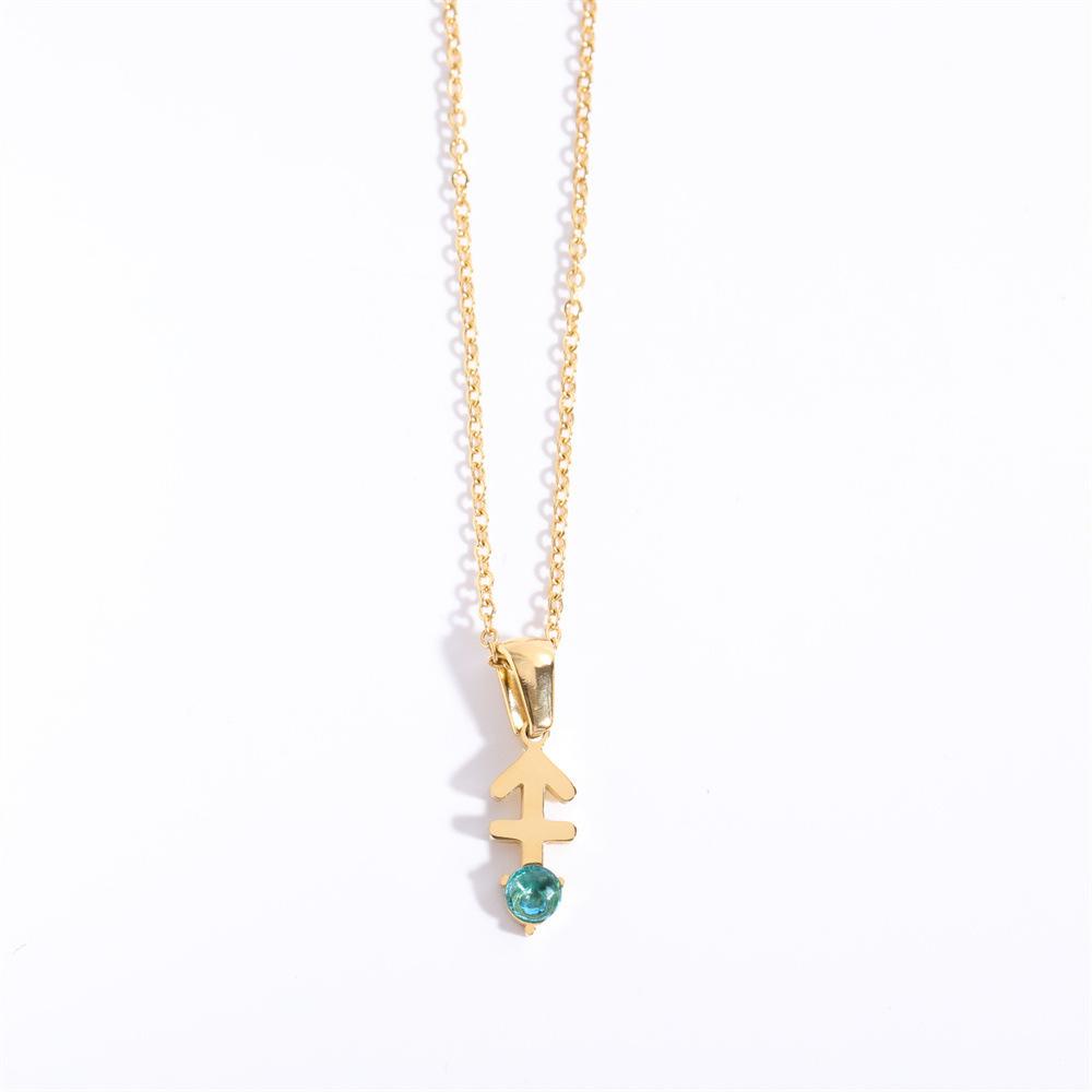 Simple Necklace 12 Constellation Rune Pendant Set With Zircon Color Retention High Color Retention 18K Gold-Plated Color Retention
Simple Necklace 12 Constellation Rune Pendant Set With Zircon Color Retention High Color Retention 18K Gold-Plated Color Retention