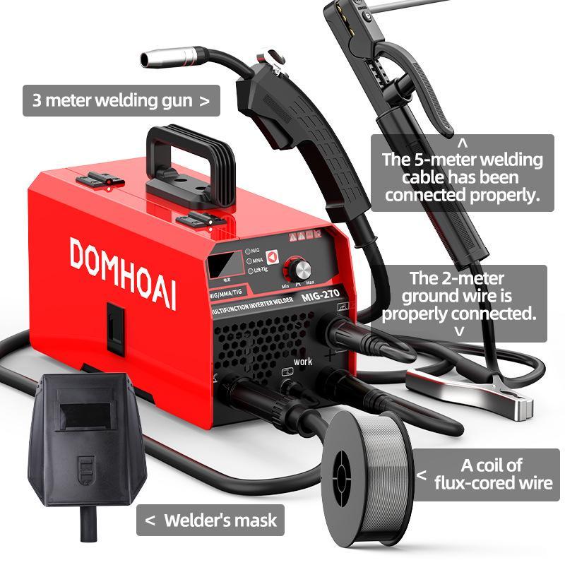 110V Gasless MIG Welder 3-in-1 Complete Set for Home & Construction
110V Gasless MIG Welder 3-in-1 Complete Set for Home & Construction