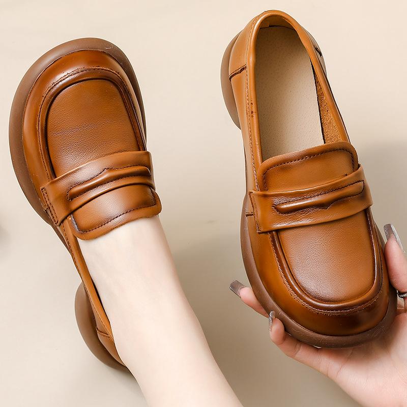 Женские туфли на среднем каблуке, на толстой подошве, повседневные, универсальные, лоферы, кожаные туфли, простые туфли с круглым носком, одинарные туфли, туфли слипоны 38
Женские туфли на среднем каблуке, на толстой подошве, повседневные, универсальные, лоферы, кожаные туфли, простые туфли с круглым носком, одинарные туфли, туфли слипоны 38