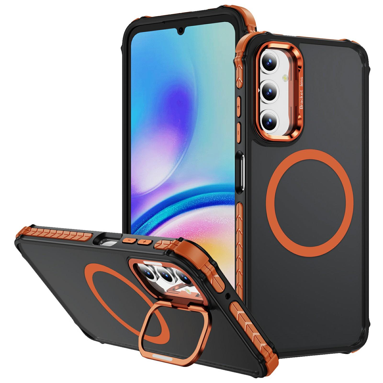 For Samsung Galaxy S25+ Case with Lens Kickstand Matte Back Cover Compatible with MagSafe Orange
For Samsung Galaxy S25+ Case with Lens Kickstand Matte Back Cover Compatible with MagSafe Orange