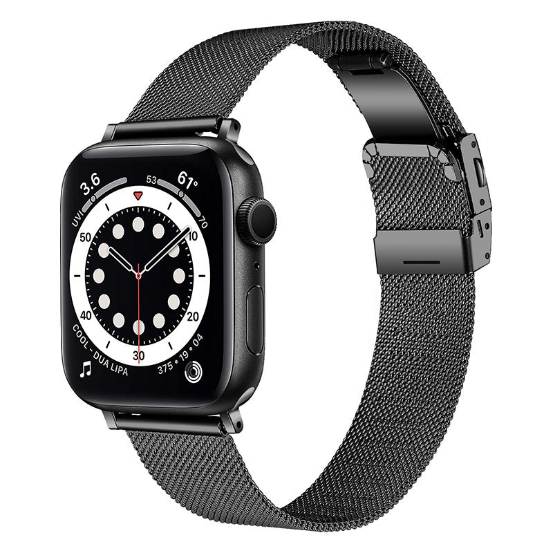 Replacement Stainless Steel Milanese Strap Smart Watch Band for Apple Watch Series 10 42mm/9 8 7 41mm/6 5 4 SE SE (2022) SE (2023) 40mm/3 2 1 38mm Black
Replacement Stainless Steel Milanese Strap Smart Watch Band for Apple Watch Series 10 42mm/9 8 7 41mm/6 5 4 SE SE (2022) SE (2023) 40mm/3 2 1 38mm Black