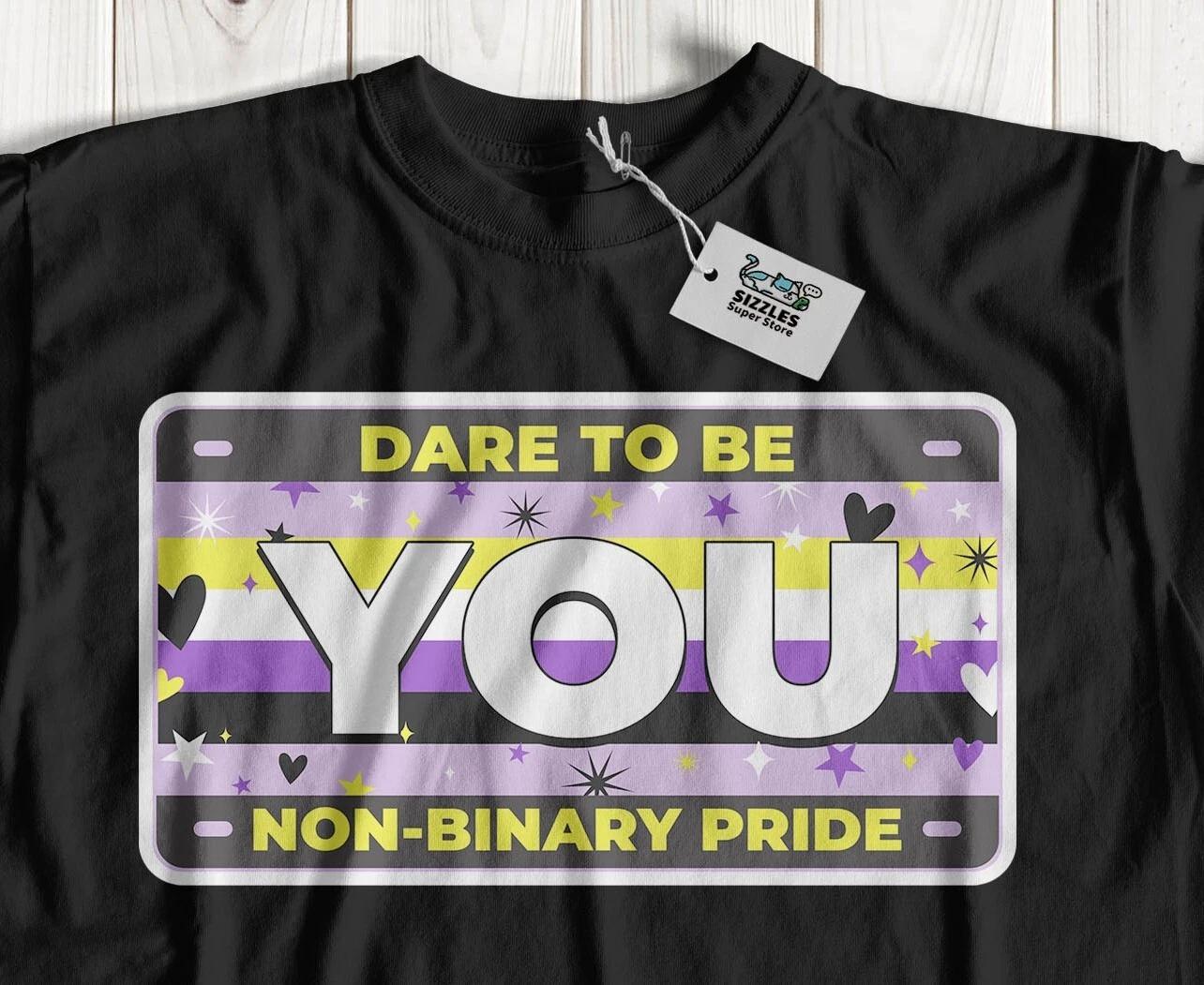 Dare To Be You Non Binary Pride! Non Binary Licence Plate T-Shirt LGBTQ+ Gifts XL
Dare To Be You Non Binary Pride! Non Binary Licence Plate T-Shirt LGBTQ+ Gifts XL