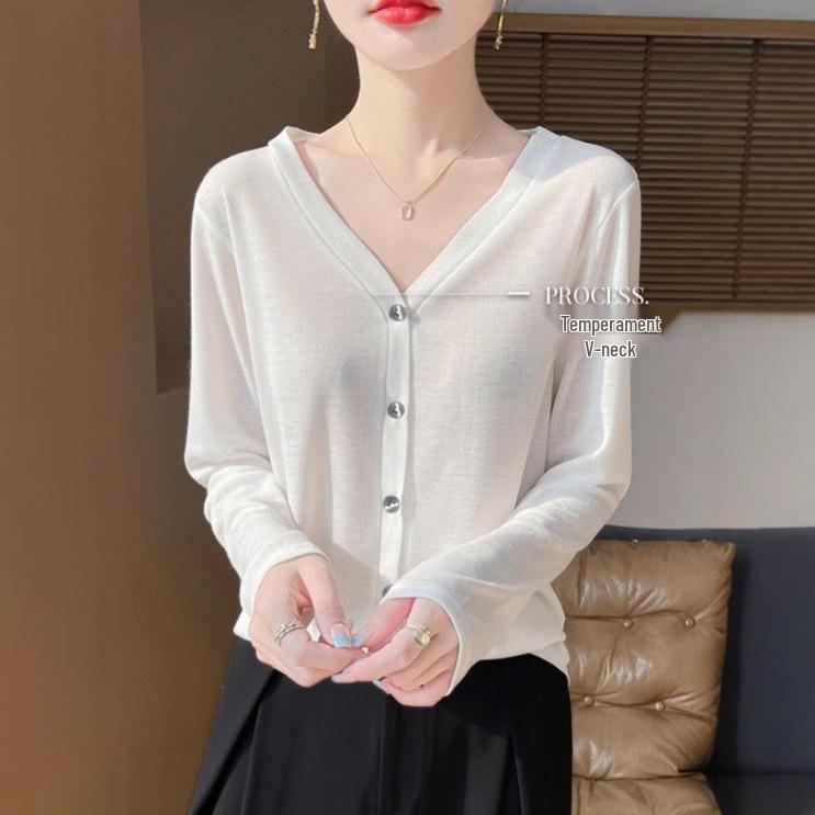 Women s Spring V-Neck Tencel Cardigan - Slim Fit, Long Sleeve, Versatile Solid Color Top XXL
Women s Spring V-Neck Tencel Cardigan - Slim Fit, Long Sleeve, Versatile Solid Color Top XXL