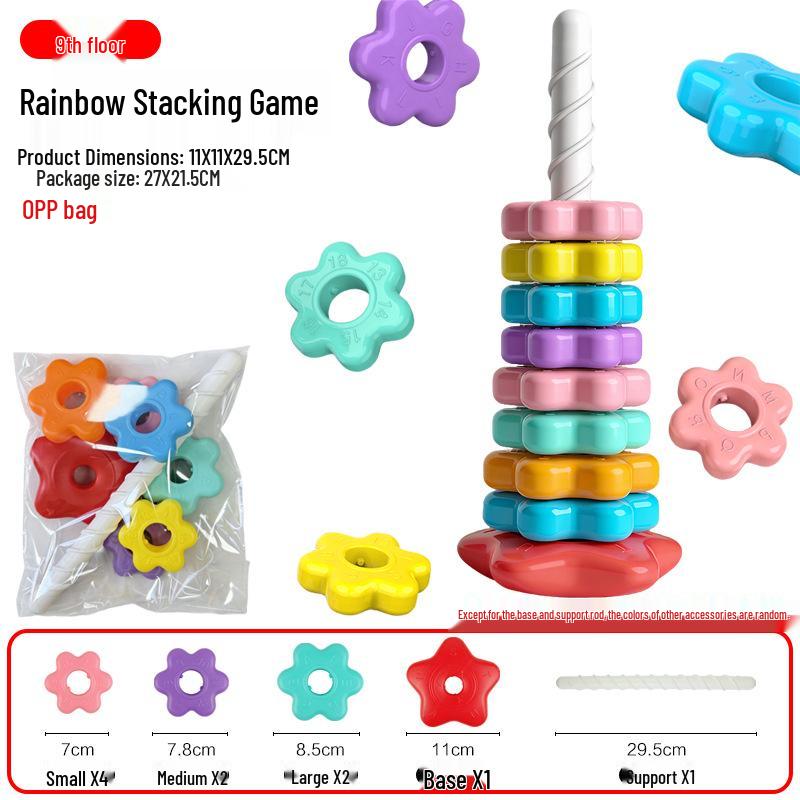 Free Shipping: Rainbow Spinning Stacking Toy - Educational Ring Toss for Boys & Girls
Free Shipping: Rainbow Spinning Stacking Toy - Educational Ring Toss for Boys & Girls