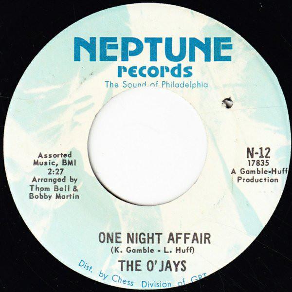 7inch Record O JAYS - One Night Affair / There s Someone N12 Neptune Records 1969 US Soul/Funk Used
7inch Record O JAYS - One Night Affair / There s Someone N12 Neptune Records 1969 US Soul/Funk Used