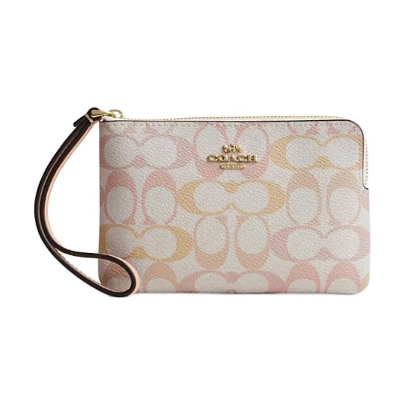 COACH Corner Zip 16 Classic Presbyopia Coated Canvas Artificial Leather and Leather Clutch Small Women s Beige бежевий
COACH Corner Zip 16 Classic Presbyopia Coated Canvas Artificial Leather and Leather Clutch Small Women s Beige бежевий