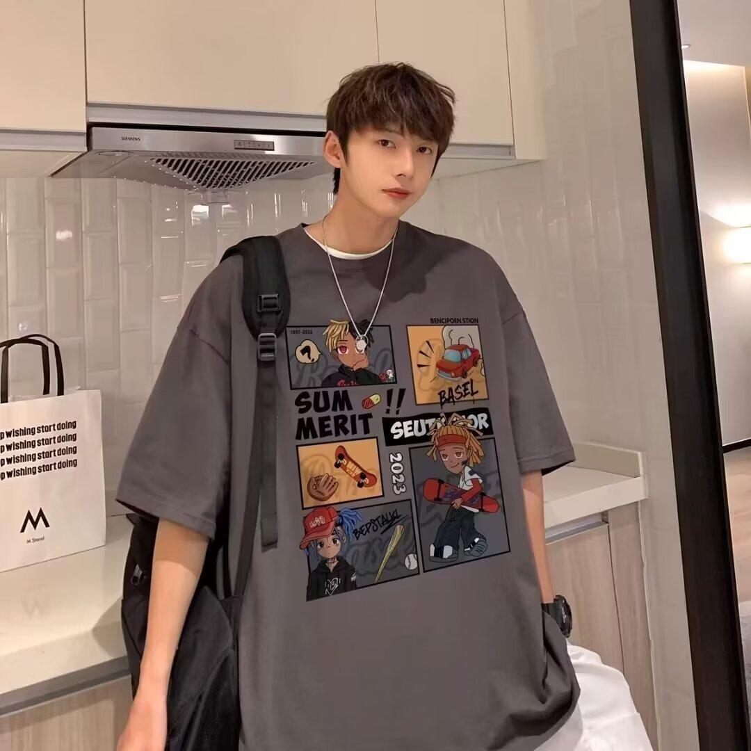 Мужская модная футболка с круглым вырезом и короткими рукавами с принтом для лета, свободный повседневный топ 3XL темно-серого
Мужская модная футболка с круглым вырезом и короткими рукавами с принтом для лета, свободный повседневный топ 3XL темно-серого