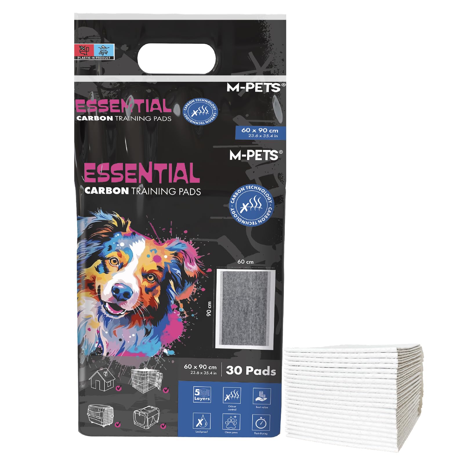 Petifam Carbon Pet Thin Pet Toilet Sheets with Deodorizing Carbon Deodorizer for All Dog Highly Absorbent Polymer Super 60x90cm Super Sheets, Sheets, чёрный
Petifam Carbon Pet Thin Pet Toilet Sheets with Deodorizing Carbon Deodorizer for All Dog Highly Absorbent Polymer Super 60x90cm Super Sheets, Sheets, чёрный