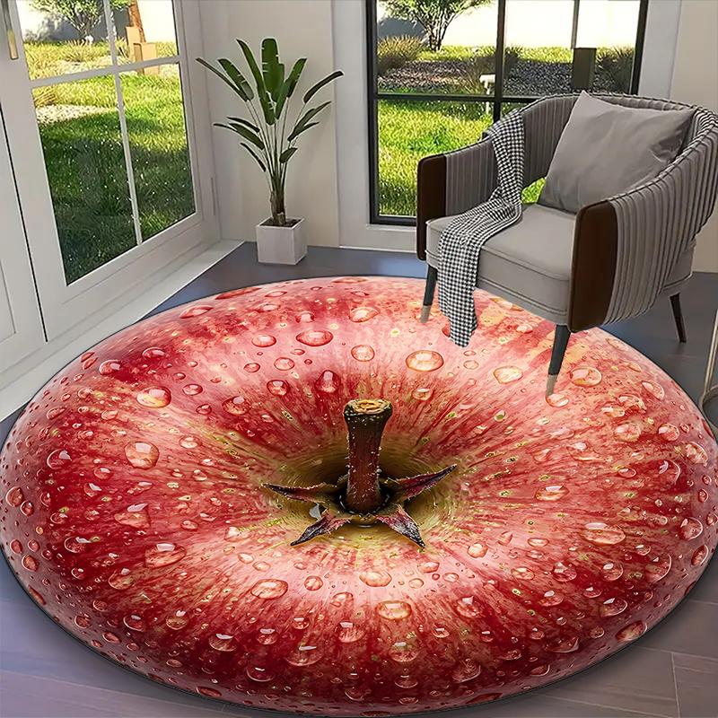 1pc Fruit Apple Juicy Red Raspberry Printed Chair Rug for Home Office Use, Living Room Kitchen Game Room Round Carpet Diameter 60cm
1pc Fruit Apple Juicy Red Raspberry Printed Chair Rug for Home Office Use, Living Room Kitchen Game Room Round Carpet Diameter 60cm