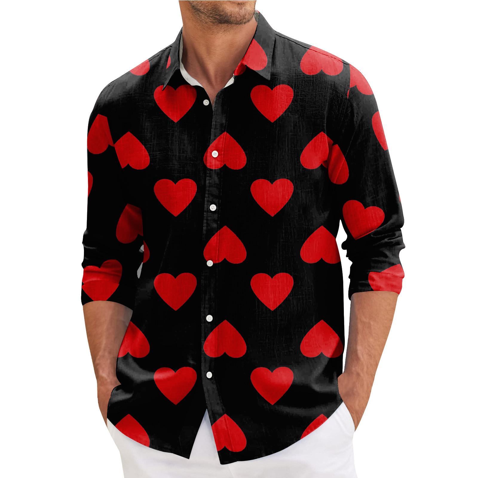 Мужская весенняя повседневная свободная рубашка с длинным рукавом с принтом Мужская рубашка L красный
Мужская весенняя повседневная свободная рубашка с длинным рукавом с принтом Мужская рубашка L красный