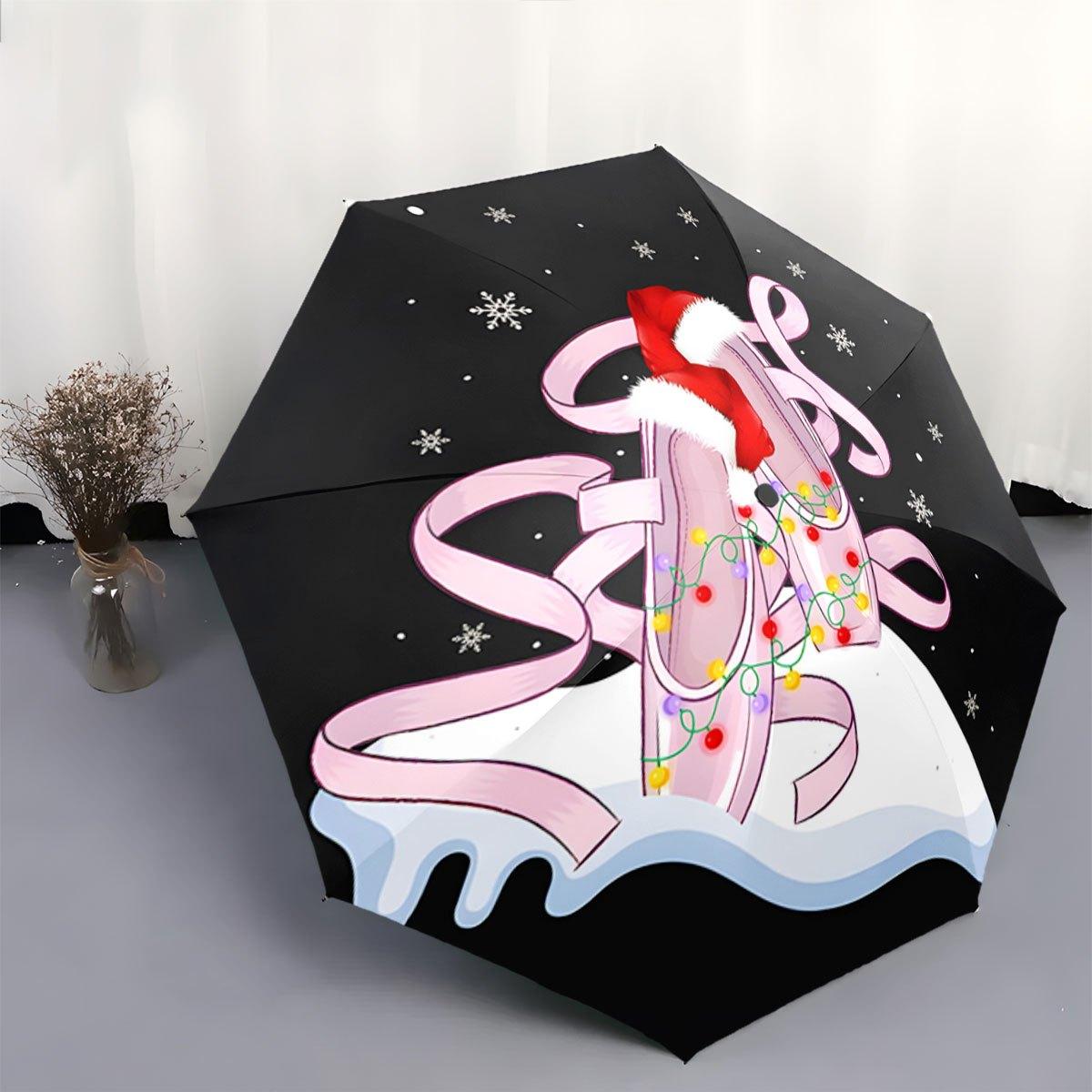 Portable Folding Umbrella | Pink Ballet Shoes with Festive Red and White Hat, Colorful String Lights, and Snowflake Motifs on (as the picture,Iron&8K)
Portable Folding Umbrella | Pink Ballet Shoes with Festive Red and White Hat, Colorful String Lights, and Snowflake Motifs on (as the picture,Iron&8K)