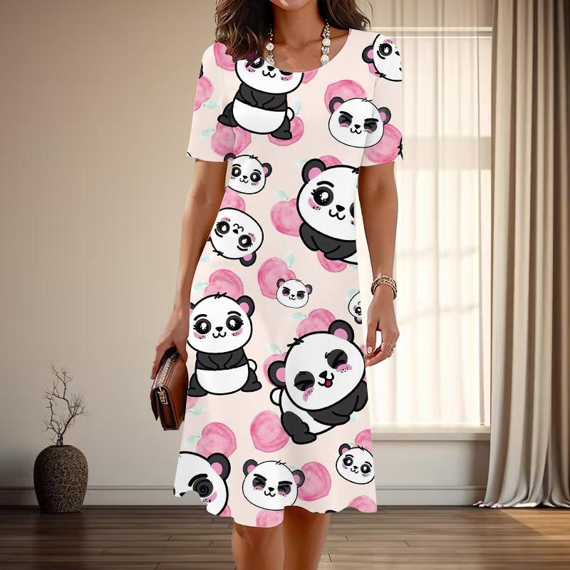 Women s Fashion Graceful Little Bear Print Summer Spring Short Sleeve O-Neck Casual Dresses 8XL різнокольоровий
Women s Fashion Graceful Little Bear Print Summer Spring Short Sleeve O-Neck Casual Dresses 8XL різнокольоровий
