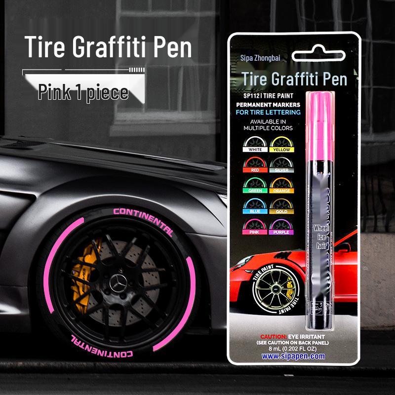 Zhongbo Waterproof White Tire Touch-up Paint Pen - Durable, Fade-Resistant, Colorful Graffiti Tool розовый
Zhongbo Waterproof White Tire Touch-up Paint Pen - Durable, Fade-Resistant, Colorful Graffiti Tool розовый