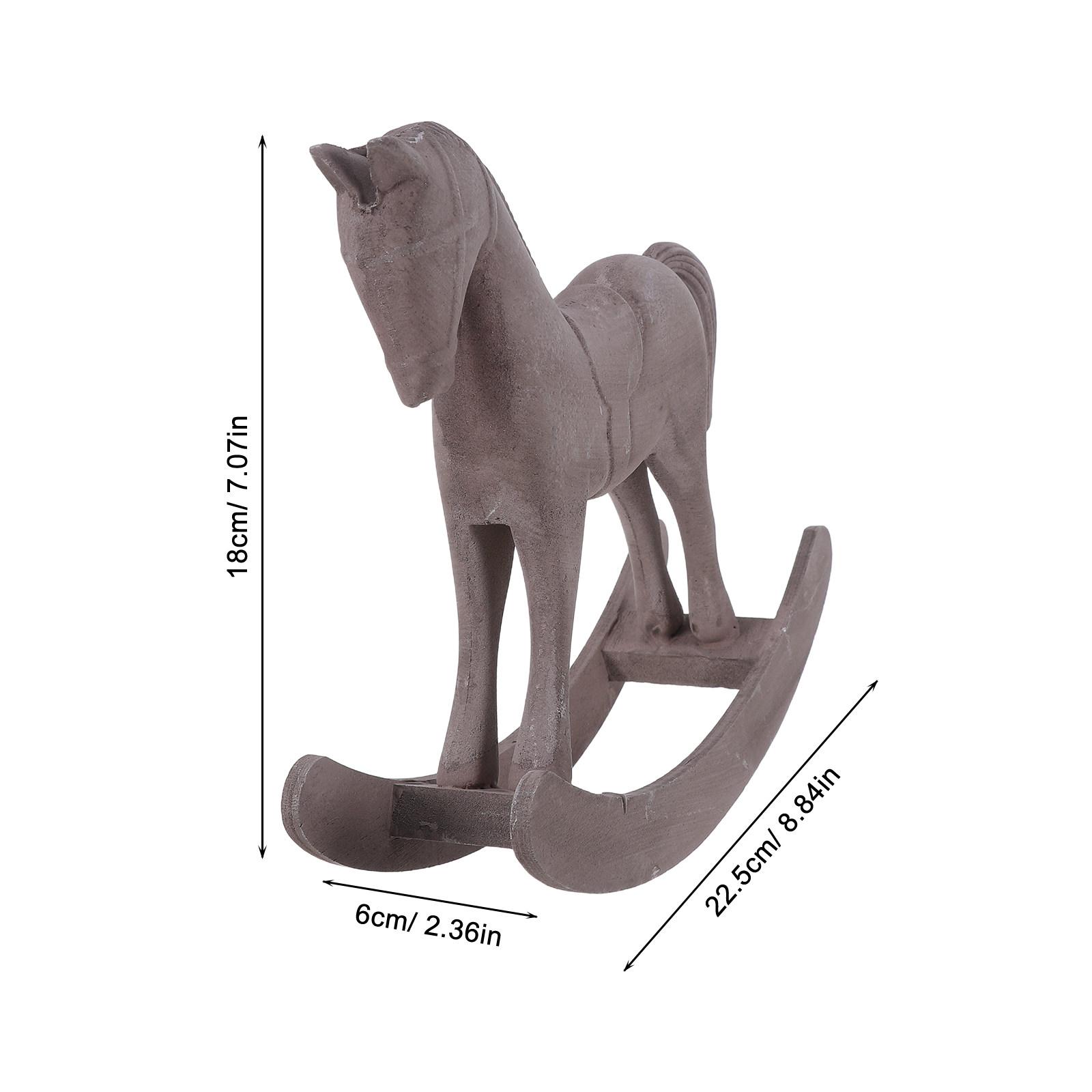 Wooden Horse 8” Chinese Zodiac Horse Figurine Hand Carved Wood Horse Series Retro Rocking Horse Desktop Decoration Ornament
Wooden Horse 8” Chinese Zodiac Horse Figurine Hand Carved Wood Horse Series Retro Rocking Horse Desktop Decoration Ornament