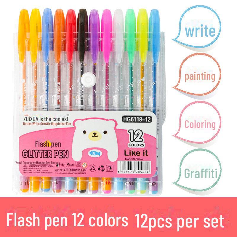 Акварельные ручки с разноцветными блестками: Флуоресцентный, большой емкости, идеально подходит для детского творчества и раскрашивания
Акварельные ручки с разноцветными блестками: Флуоресцентный, большой емкости, идеально подходит для детского творчества и раскрашивания