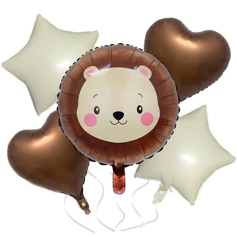 Крем Милый Ветер Животное 5-предметный Набор Корова Олень Красная Буква Набор Воздушных Шаров из Алюминиевой Фольги Украшение для Детской Вечеринки по Случаю Дня Рождения little lion set (coffee)
Крем Милый Ветер Животное 5-предметный Набор Корова Олень Красная Буква Набор Воздушных Шаров из Алюминиевой Фольги Украшение для Детской Вечеринки по Случаю Дня Рождения little lion set (coffee)