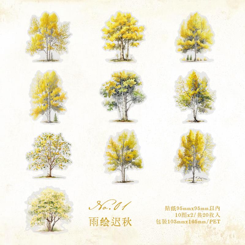 20 pcs/pack Vintage INS Trees Creativity Adhesive Diy Scrapbooking Diary Album Stick Labels Junk Journal Supplies
20 pcs/pack Vintage INS Trees Creativity Adhesive Diy Scrapbooking Diary Album Stick Labels Junk Journal Supplies