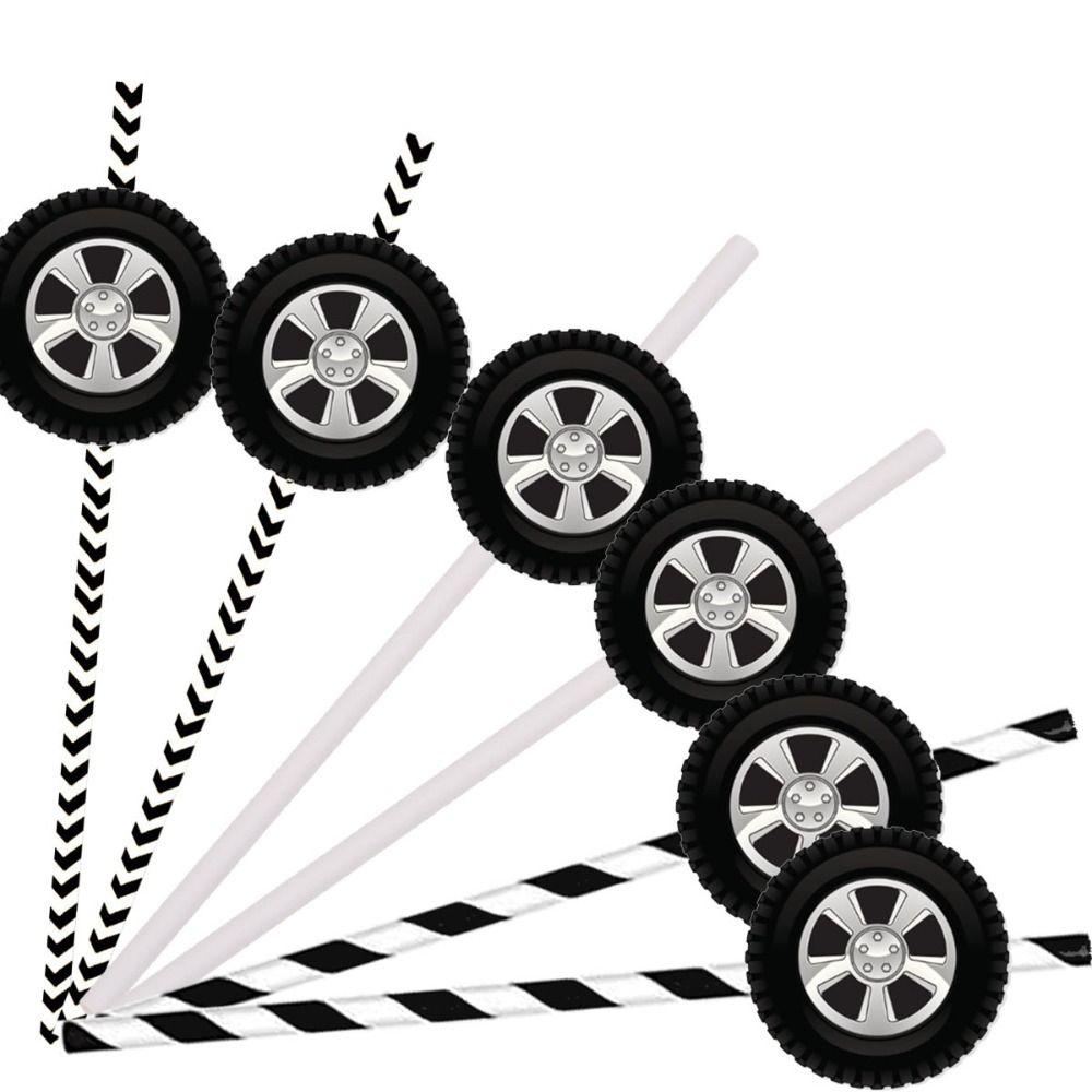 20pcs Black White Tire Disposable Drink Straws Food Grade Racing Theme Straws Baby Shower Style 3
20pcs Black White Tire Disposable Drink Straws Food Grade Racing Theme Straws Baby Shower Style 3