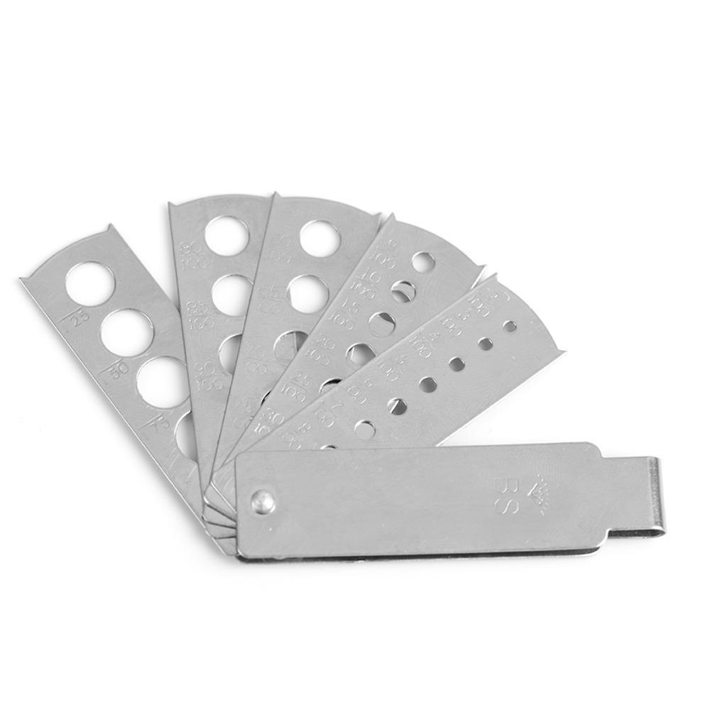 Stainless Steel Gem Fan Gauge Silver Gem Measuring Tool Stone Measuring Tool Professional Gemology 1 * Tool
Stainless Steel Gem Fan Gauge Silver Gem Measuring Tool Stone Measuring Tool Professional Gemology 1 * Tool