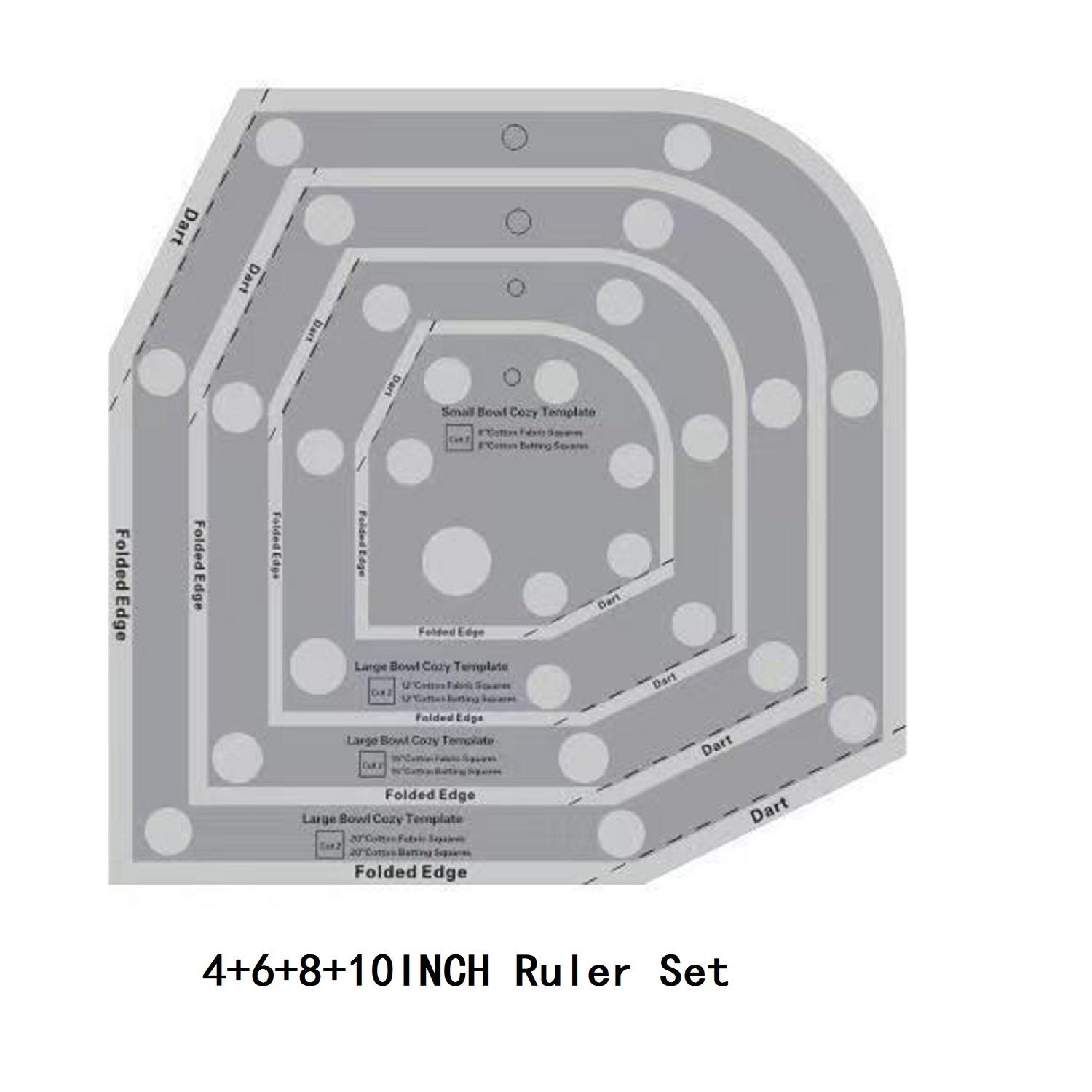 DIY Bowl Cozy Hugers Template Set Microwave Bowl Cutting Ruler Sets Acrylic Quilting Stencil for Sewing Hot Cold Food Bowl Rack
DIY Bowl Cozy Hugers Template Set Microwave Bowl Cutting Ruler Sets Acrylic Quilting Stencil for Sewing Hot Cold Food Bowl Rack