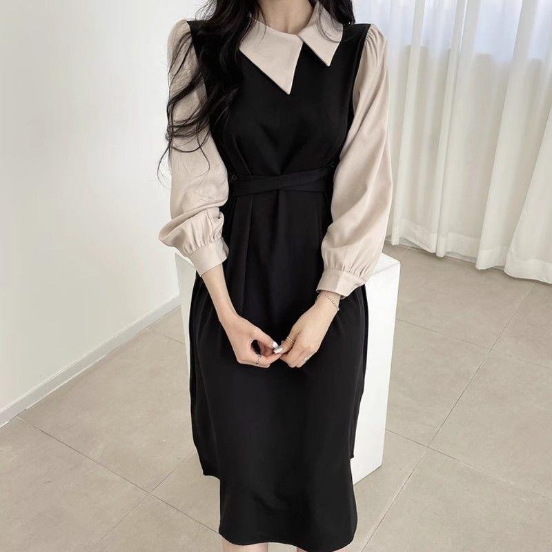 Women s Designer Goddess Style Color Block A-Line Dress - Spring/Autumn, High Waist, Slimming, Puff Sleeves, Long Length. Small чёрный
Women s Designer Goddess Style Color Block A-Line Dress - Spring/Autumn, High Waist, Slimming, Puff Sleeves, Long Length. Small чёрный