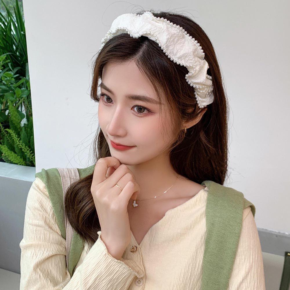 Non Slip Pearl Wash Face Wide Side Women Hair Hoop White Hairbands Korean Head Wrap Knot Headband
Non Slip Pearl Wash Face Wide Side Women Hair Hoop White Hairbands Korean Head Wrap Knot Headband