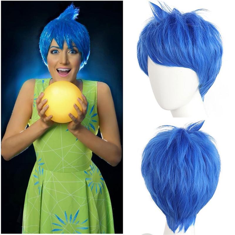 Inside Envy Wig Cyan Color Short Curly Wavy Wig with 2 Hairpins Halloween Cosplay Party Movie Envy Costume Wigs
Inside Envy Wig Cyan Color Short Curly Wavy Wig with 2 Hairpins Halloween Cosplay Party Movie Envy Costume Wigs